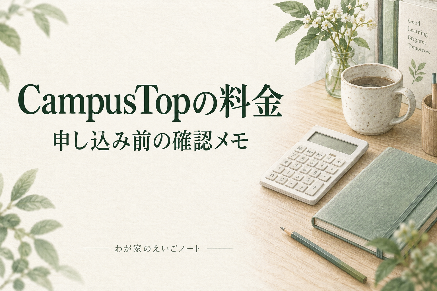 CampusTopの料金と、申し込み前の確認メモ